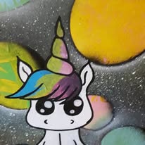 Licorne dans l'espace